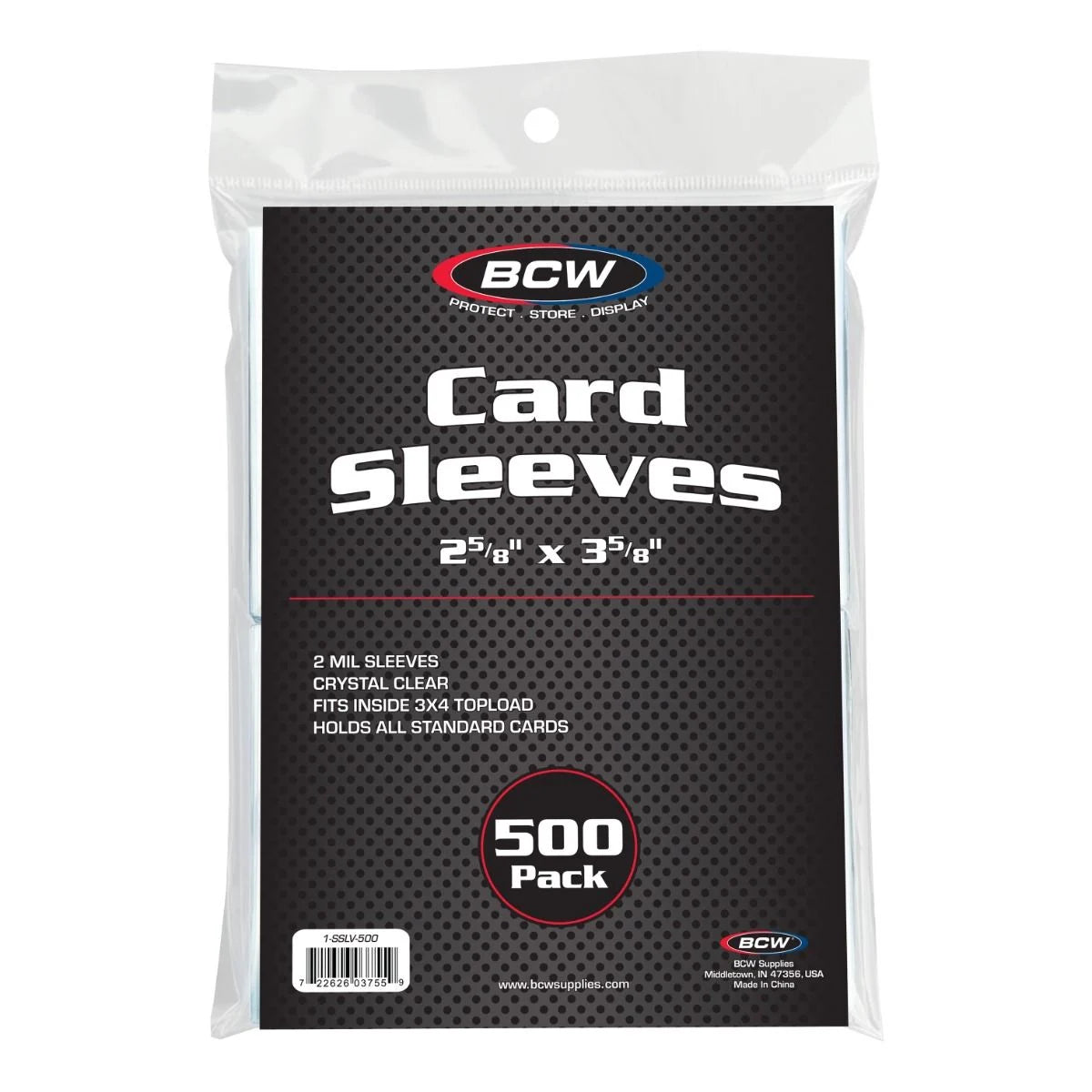 2000 BCW Penny Card Soft Sleeves for Standard Sized Cards