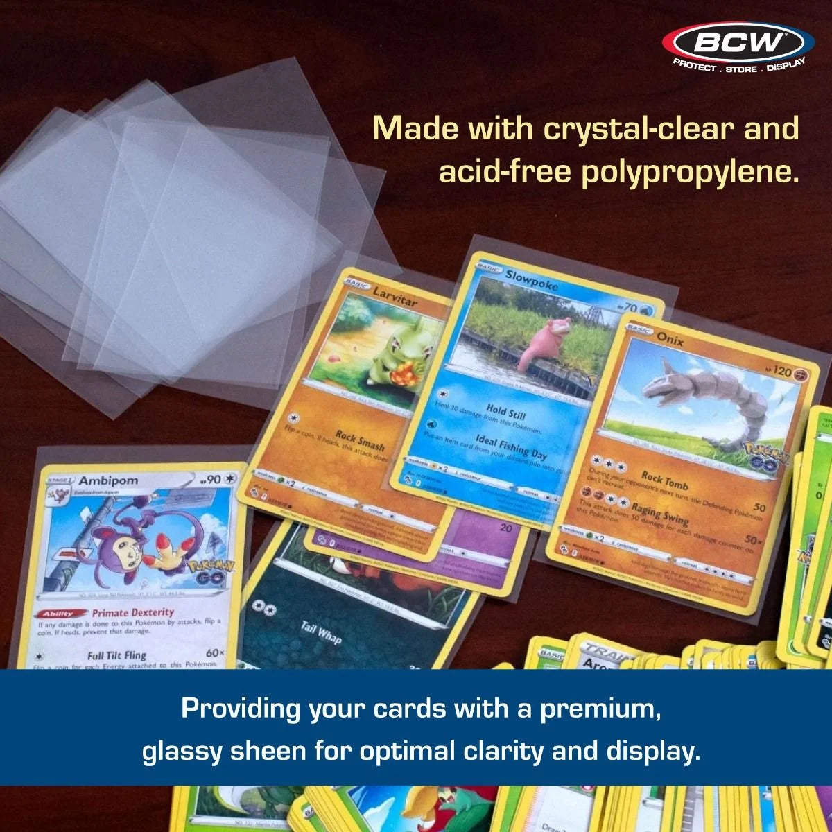 2000 BCW Penny Card Soft Sleeves for Standard Sized Cards