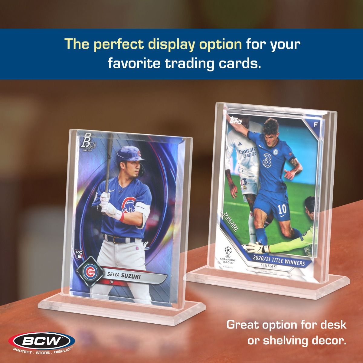 BCW Acrylic Card Stand - Vertical Trading Card Display