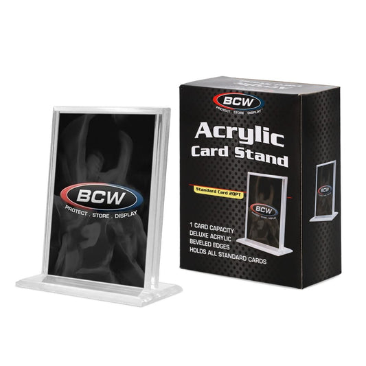 BCW Acrylic Card Stand - Vertical Trading Card Display