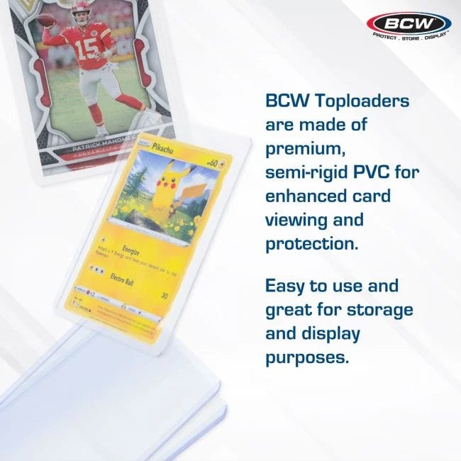 50 BCW Toploaders Regular 35pt