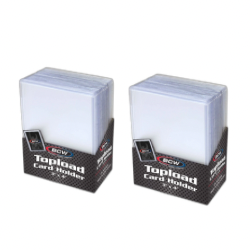 50 BCW 3X4 Toploaders Regular 35pt (2 Packs of 25)